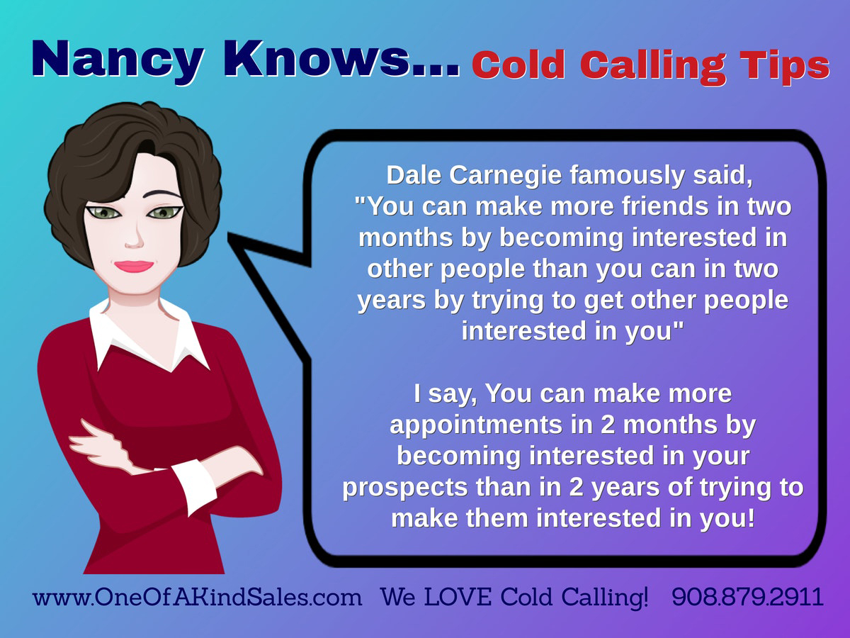 Dale Carnegie famously said…