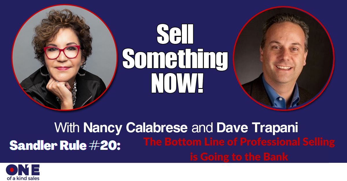 Sandler Rule #20: The Bottom Line of Professional Selling is Going to the Bank