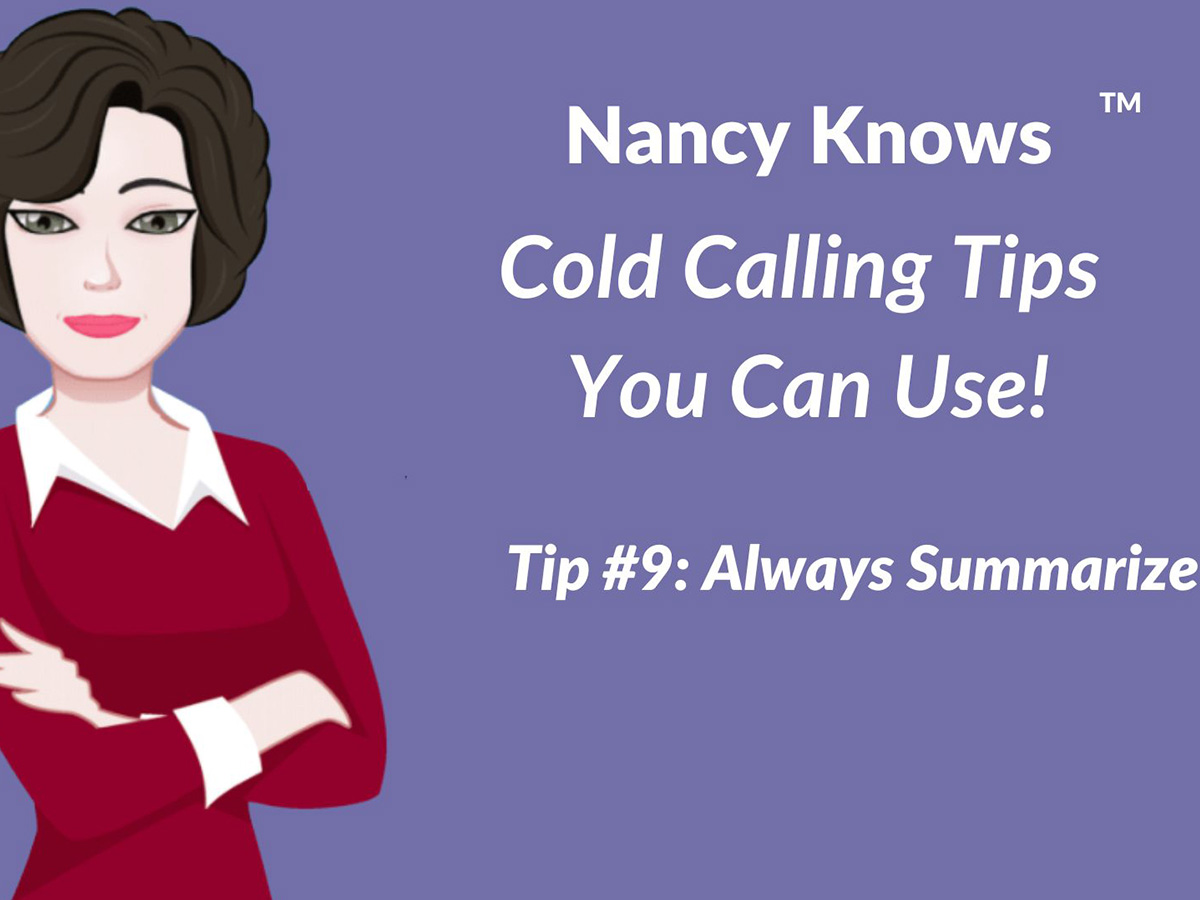 Nancy Knows #9 Always Summarize